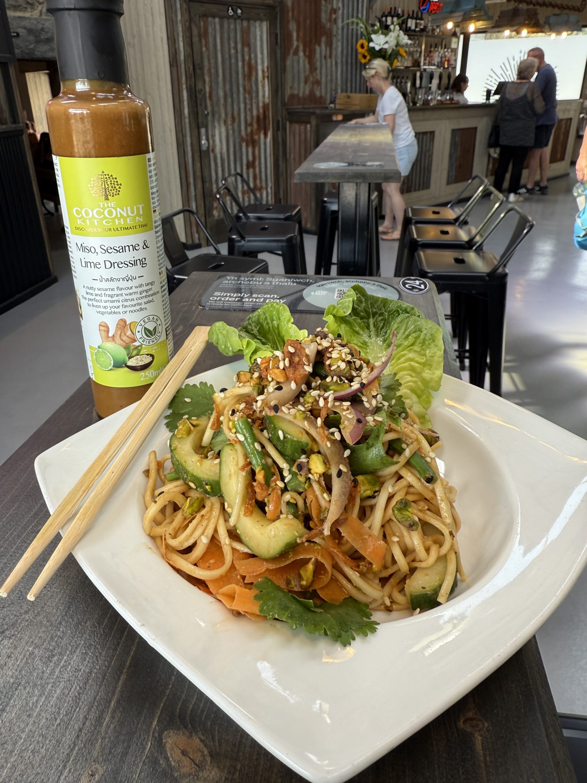 Miso, Pistachio & Green Bean Cold Noodle Salad