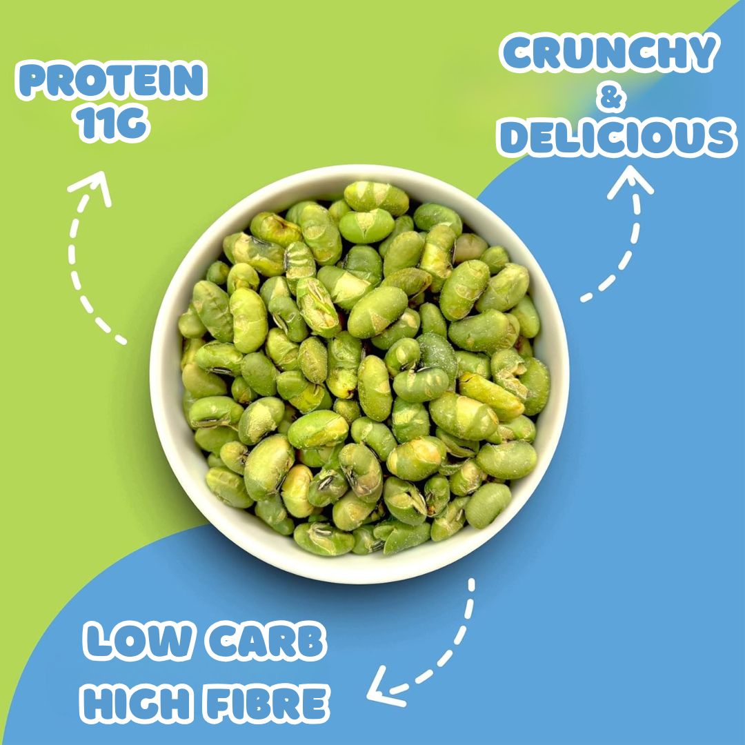 Plant-based protein snack Edamame Pops