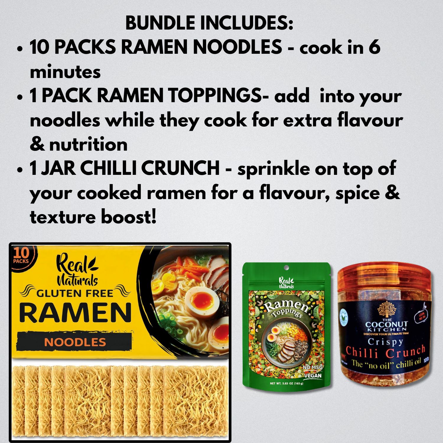 Gluten Free Ramen Bundle Contents